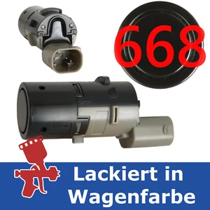 Parksensor für BMW X3 E83 Vor-FL lackiert in 668 Schwarz II 6989106 NEU - Picture 1 of 1