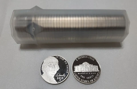 2015 S JEFFERSON NICKEL PROOF ROLL (40 PCS) Cover
