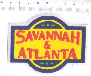 SAVANNAH & ATLANTA  80s Patch - toppa - paninaro preppy - Foto 1 di 1