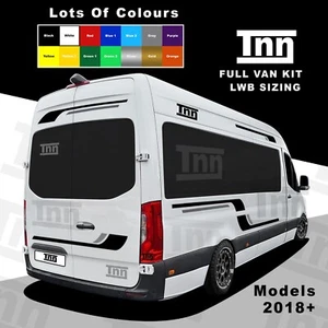 Van Stickers For Mercedes Sprinter LWB Camper Motorhome Stripes Graphics 2018+ - Picture 1 of 9