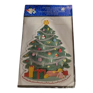 Vintage Amscan Paper Advent Calendar No 16911- 16.5" X 12.5" NEW Factory Sealed - Picture 1 of 5