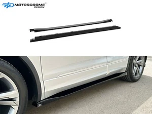 SIDE SKIRTS EXTENSIONS FOR VW TIGUAN R / R-LINE MK2 FACELIFT ABS GLOSS BLACK - Picture 1 of 5