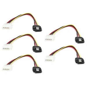 5x SATA Serial ATA 15Pin Female to Molex 4Pin Male HDD Drive Power Adapter Cable - Picture 1 of 4