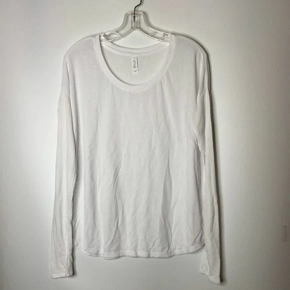 Nuevo sin etiquetas Top Bella Mujer Suave Manga Larga BLANCO M MEDIANO Foto 1 de 4