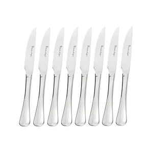 8 Pieces Stanley Rogers Baguette Steak Knife Set Stainless Steel Silver - Picture 1 of 3
