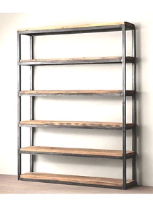 LIbreria vintage ferro e legno massello 160 x 180 x 25 - Foto 1 di 7