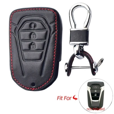Fit ISUZU FTR MU-X MUX D-MAX 3 Button Remote Key Fob Bag PU Leather Cover Case - Image 1 of 4