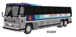 Iconic Replicas 1/87 87-0234 MCI MC-9 Crusader II Bus Coach BREWSTER Gray Line - Picture 1 of 1