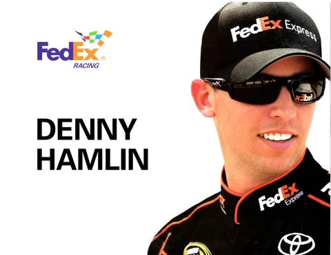 2012 DENNY HAMLIN "FED-EX" #11 NASCAR SPRINT CUP SERIES  POSTCARD Cover