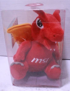 MSI True Gaming Computer 6.5" Dragon Plush Stuffed Animal Red Mascot Promo - Picture 1 of 8