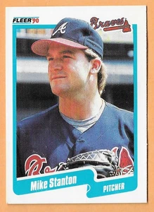 MIKE STANTON ATLANTA BRAVES #596 - FLEER NM-MT 1990 - Picture 1 of 2
