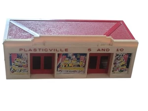 Tienda de 5 y 10 centavos Plasticville vintage de los años 50 - escala O/S - Imagen 1 de 8