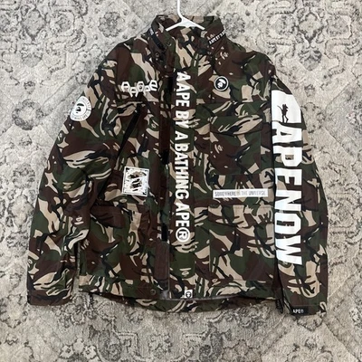 Y2K  AOP Camo Gorp Core AAPE WADR by A Bathing Ape Zip Up Jacket Size Large - Image 1 of 4