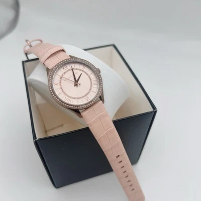 New Pink Michael Kors Lauryn Quartz Crystal Ladies Watch- MK2722 - Image 1 of 3