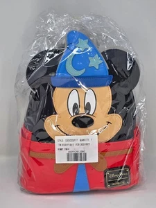 NEU IN VERPACKUNG NEU MIT ETIKETT DISNEY SORCERER MICKEY LOUNGEFLY RUCKSACK ~ NIE AUSGESTELLT ~ KOSTENLOSER US-VERSAND - Bild 1 von 7