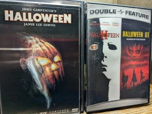 Halloween (DVD) 1978 OOP Lenticular Cover + Halloween 2 & 3 Season Of The Witch - Picture 1 of 6