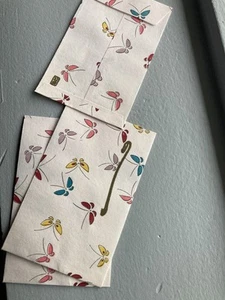 Japanese Paper Small Envelopes. Handmade In Japan. 1990’s. Maker Stamped - Picture 1 of 9