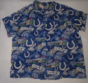 NEU NFL Indianapolis Colts Hawaii Heckklappe Party Hemd BIG 2XLT XXLT Tall Neu mit Etikett - Bild 1 von 1