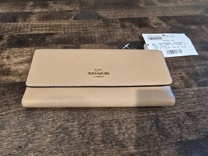 Nueva Cartera Coach Clásica de Cuero Suave Triple para Mujer - Cartera Bolso Accesorio - Imagen 1 de 5