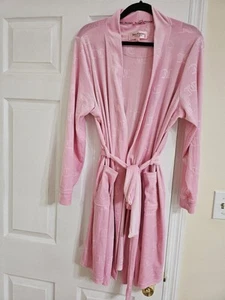 Women's Juicy Couture JC Pink Logo Thin Robe Size L/Xl - Picture 1 of 4