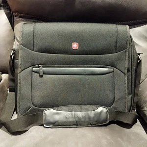 Wenger 17" Laptop Aktentasche Schultertasche Messenger Bag schwarz Crossbody Arbeit College - Bild 1 von 7