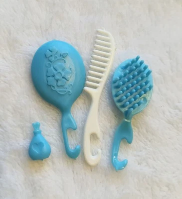 Accesorios de tocador Barbie de colección cepillo peine espejo perfume años 80 superestrella Foto 1 de 4