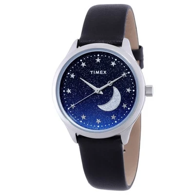 Reloj Timex Celestial Cuarzo Azul Brillo Esfera Damas TW2V49200 Foto 1 de 3