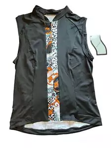 Jersey para mujer Shebeest Shelux estampado sin mangas, negro, mediano - Imagen 1 de 2