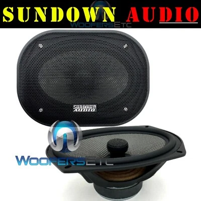 SUNDOWN AUDIO SA-69CX v2 6"X9" 125W RMS 2-WAY SILK TWEETERS COAXIAL SPEAKERS NEW