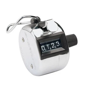 Regent Upto 9999 Chrome Sports/Warehouse 4 Digit Clicking Tally/Number Counter - Picture 1 of 2
