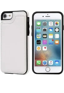 New iPhone 7 / 8 Plus Case Leather Wallet Cover Magnetic KickStand for Apple - Zdjęcie 1 z 3
