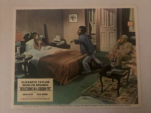 REFLECTIONS IN A GOLDEN EYE LOBBY CARD STILL ELIZABETH TAYLOR MARLON BRANDO s4 - Picture 1 of 2