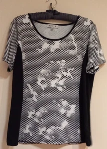 Womens Top "NONI B" size XL, B&W, poly/elast. - Picture 1 of 6