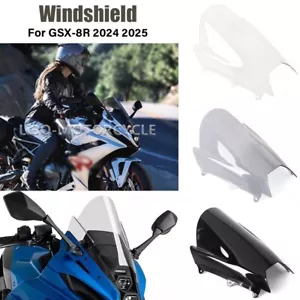 NEW Touring Screen Heighten Front Wind Shield Windscreen 2024 For Suzuki GSX-8R - Foto 1 di 19