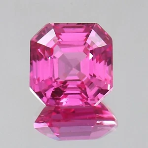 7.80Ct Natural EGL CERTIFIED Ceylon Pink Sapphire Asscher Cut Loose Gemstone . - Picture 1 of 4