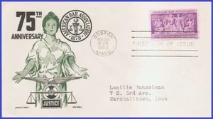 USA2 #1022 ADDR CACHET CRAFT FDC American Bar Association - Foto 1 di 1