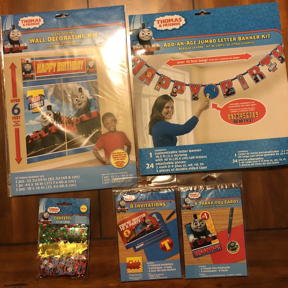 Amscan International 121752 1.8 M x 14cm Thomas and Friends Add an Age Letter