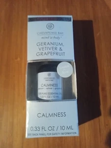  GERANIUM, VETIVER GRAPEFRUIT  ESSENTIAL OIL CHESAPEAKE BAY 0.33 OZ NEW - Picture 1 of 6