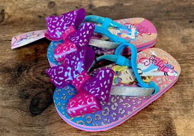 Sandalias chanclas para niñas talla 5-6 Nickelodeon Jojo Jojo Siwa morado moño Foto 1 de 4