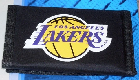 NBA Los Angeles Lakers Printed Tri-Fold Nylon Wallet by Rico Industries Cover