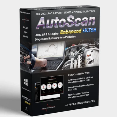 Autoscan Enhanced ULTRA OBD2 Bluetooth Diagnostic Software & ELM327 Tool - Image 1 of 4