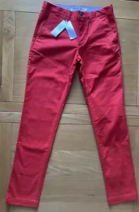 BNWT Lacoste Stretch Chino W30/L34 Rouge HH9553 00 240 Guaranteed Original - Picture 1 of 11
