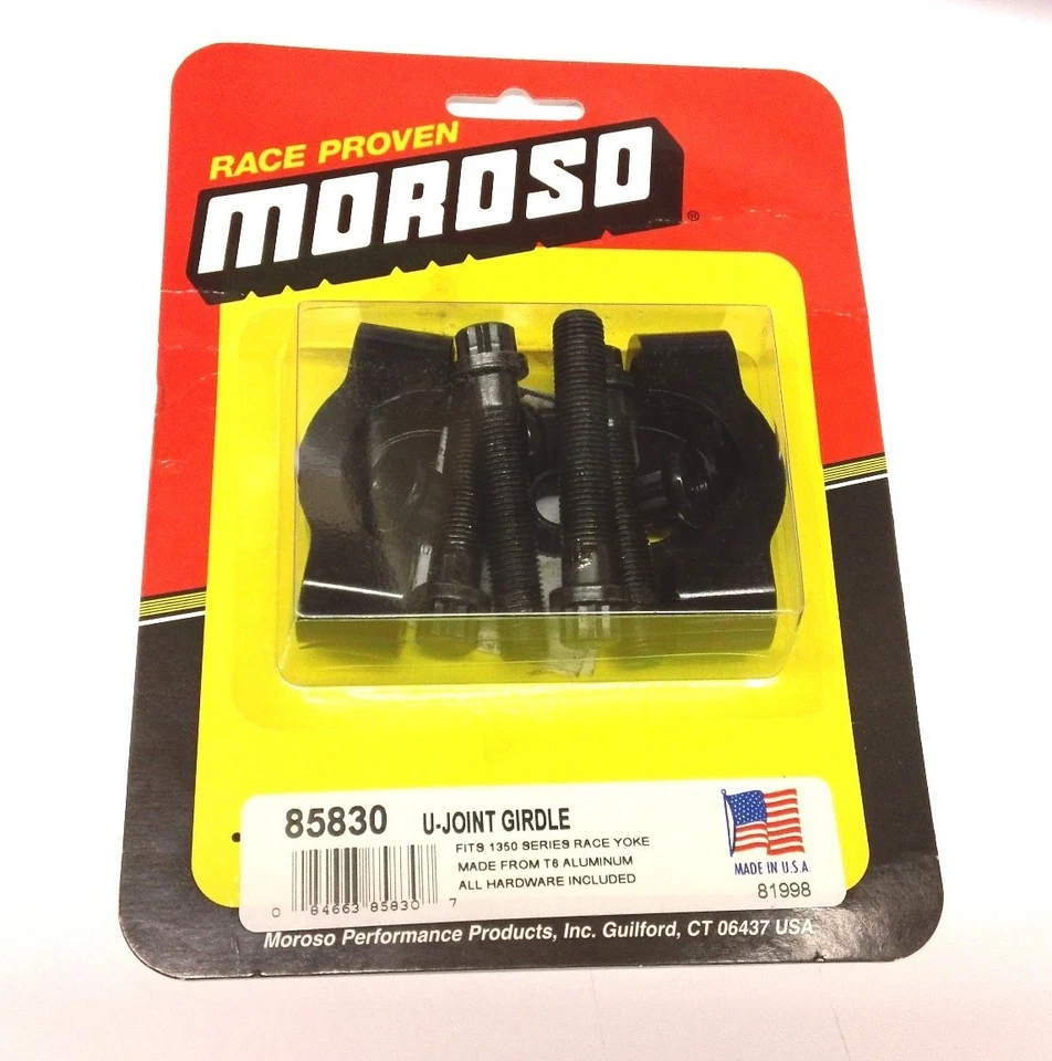 Fajas articuladas en U Moroso 85830 - Yugos de carrera serie 1350: 8,8 Ford, 9" engranaje de anillo Ford Foto 1 de 1