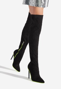 emerald green thigh high boots