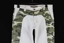 Key Jey Men's White And camo Pants Size 36 Made In Italy
