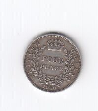 British Guinea, Argento, 4 Pence, 1940, Km#30 , XF+