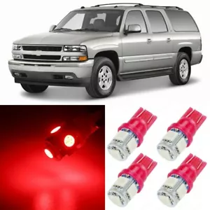 Paquete de 12 luces LED interiores ultra rojas para 2000 - 2006 Chevy Suburban + HERRAMIENTA - Imagen 1 de 8