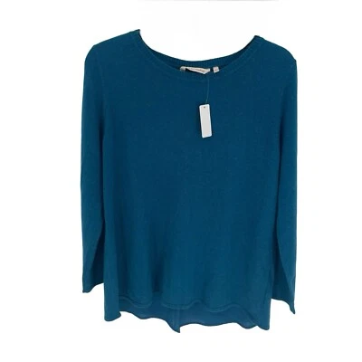 Suéter Sirena Poseidón Azul Lana Alpaca Cuello Redondo Soft Surroundings Nuevo con Etiquetas Talla LP Foto 1 de 4