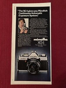 Bruce Jenner pour appareil photo Minolta XG-1 1979 promotion publicitaire imprimée - Idéal à encadrer !