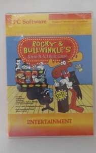 SEALED Rocky and Bullwinkle's Know-It-All Quiz Game PC Software Mac and Windows - Picture 1 of 5